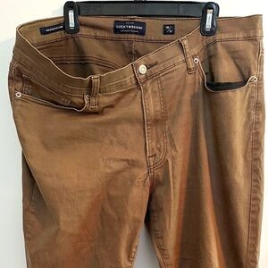 Men's Lucky Brand Khaki Pants 410 Athletic Slim Fit sz 38" x 32"